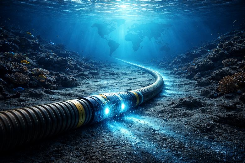 Схема підводних кабелів Google