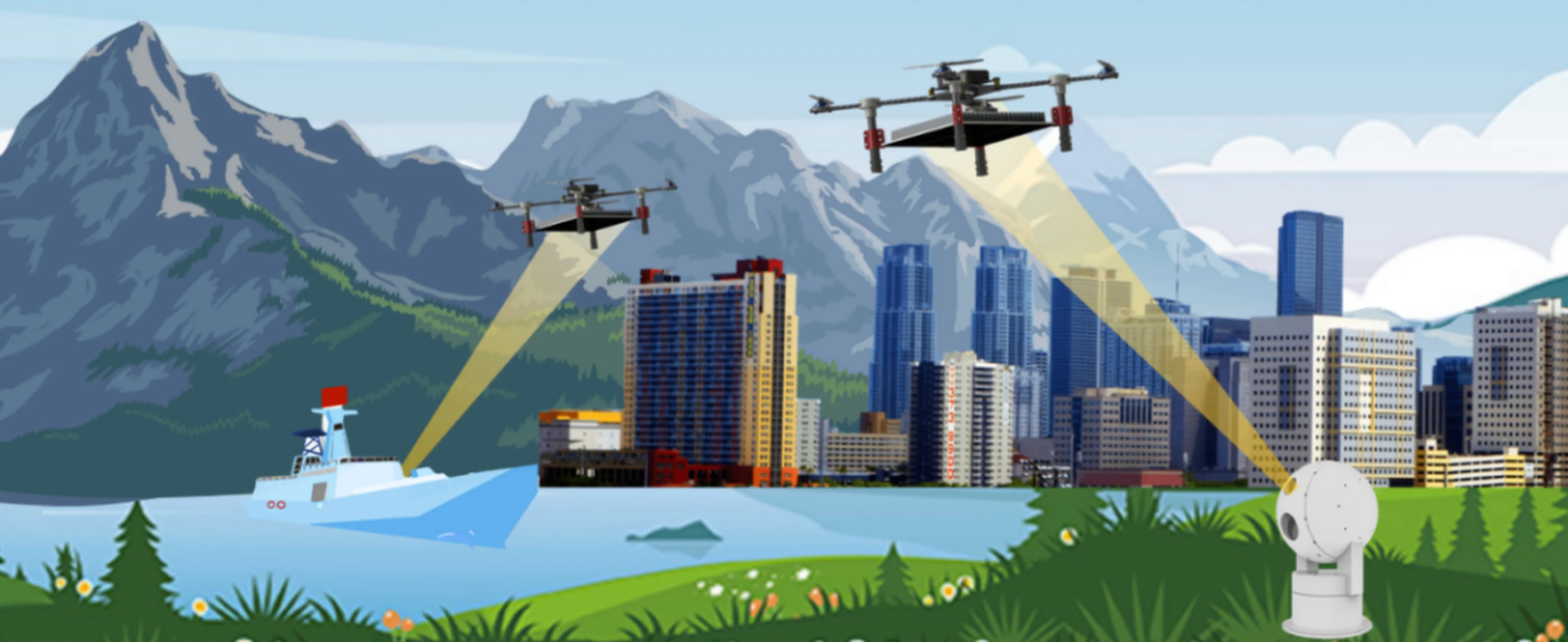 Drohnen können ewig fliegen - Chinesische Wissenschaftler testen lasergesteuerte Drohne