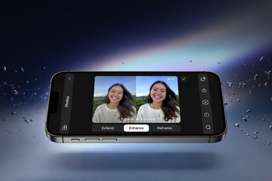 AI photo editing on iPhone