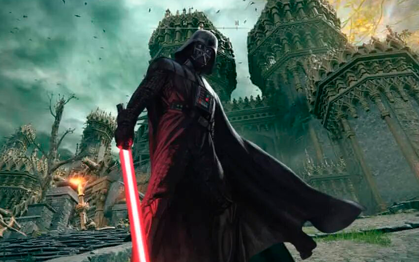 Darth Vader Suit for Elden Ring allows players to become Darth Vader and fight with a lightsaber