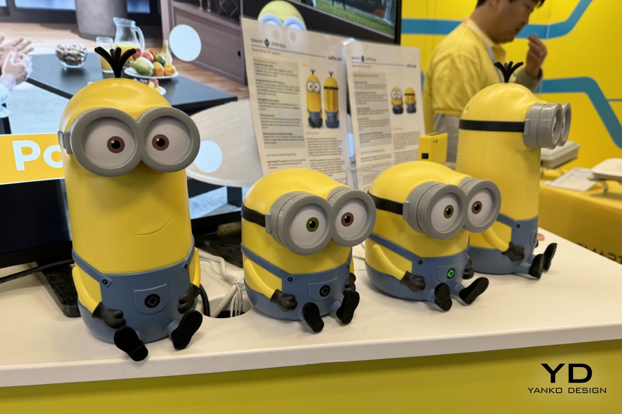 Introduced cute Wi-Fi routers in the shape of Bob and Kevin's minions