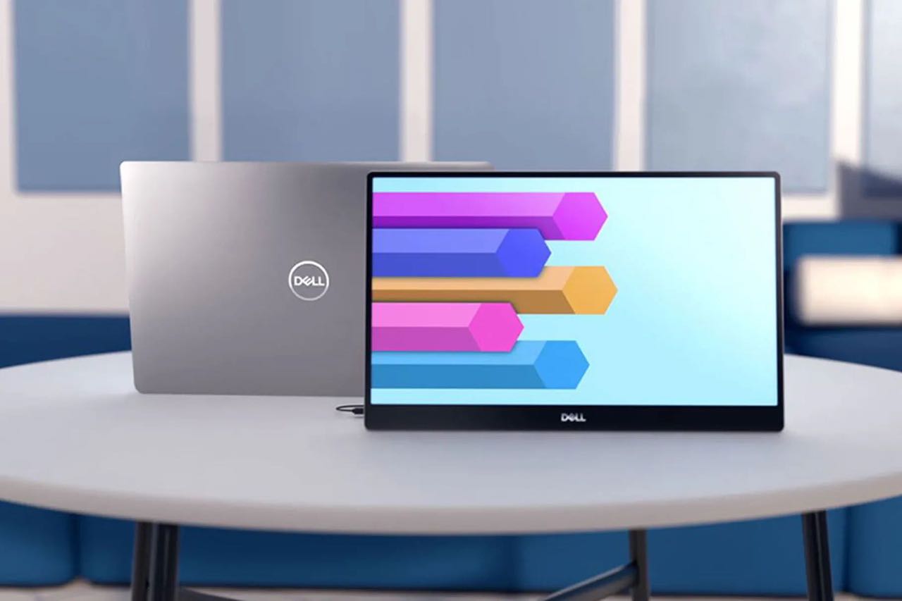 Dell unveiled a portable monitor that looks like it was ripped off an XPS laptop