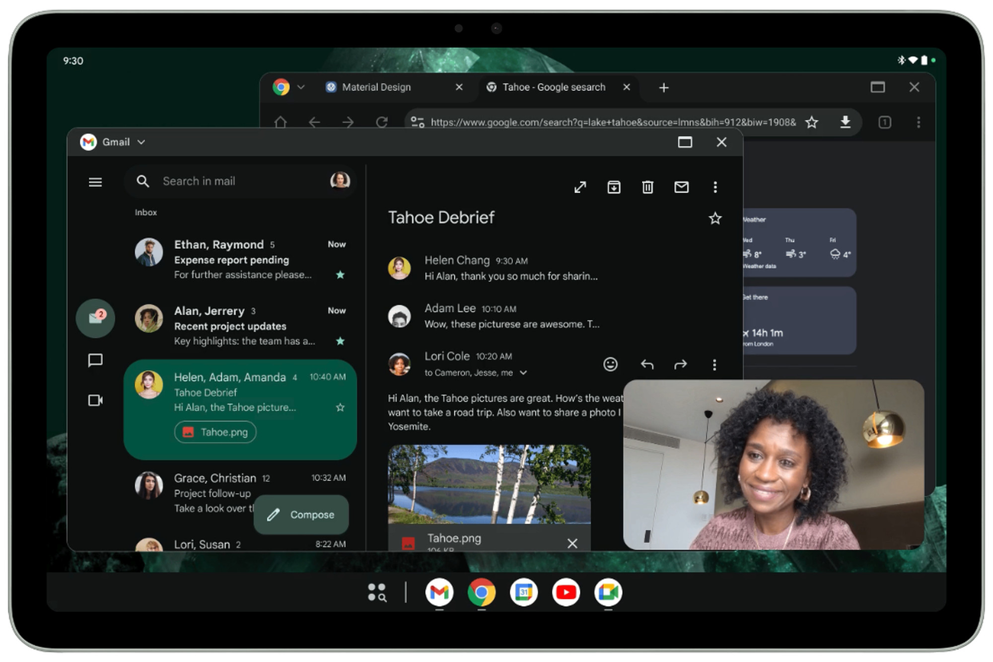 Google teste de nouvelles fenêtres de bureau pour les tablettes Android