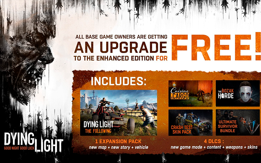 Оновлення кожному: Enhanced Edition для Dying Light доступна власникам стандартного видання