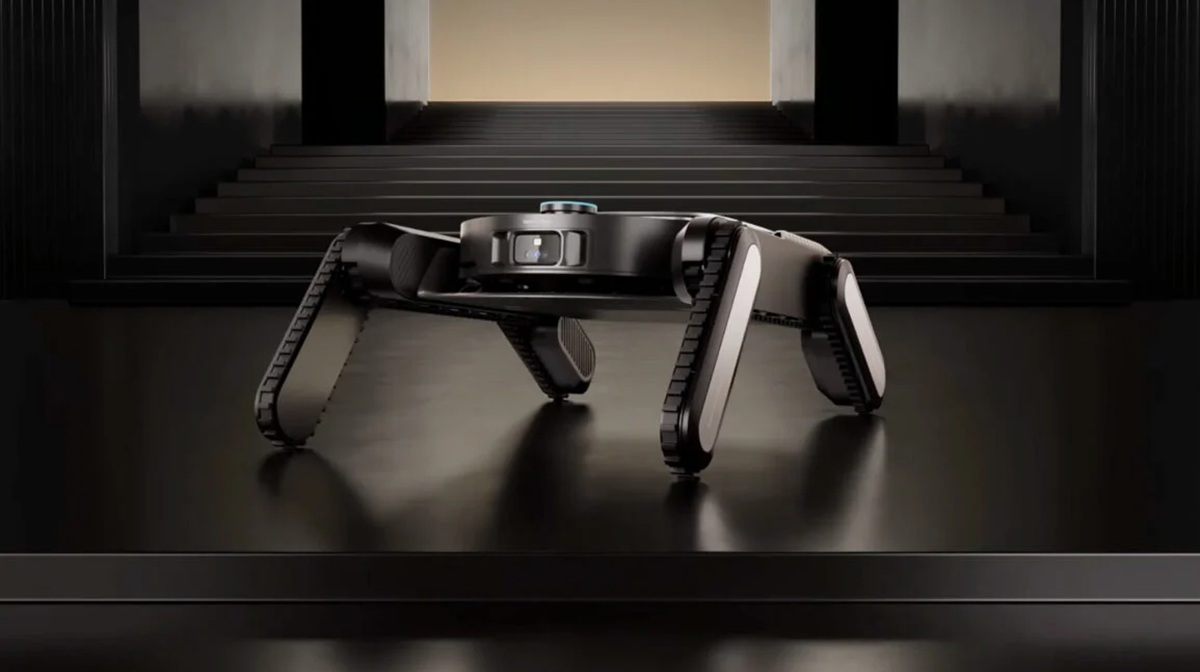 Not even stairs can stop it: Dreame has unveiled a concept of an unusual robot hoover on a caterpillar platform