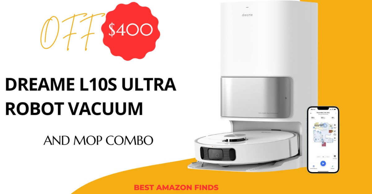 Dreame L10s Ultra Robot Vacuum and Mop Combo - NOW $400 Discount!