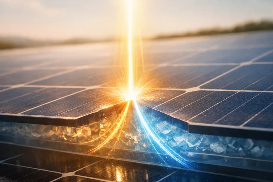 Иллюстрация солнечной энергии и спектра света