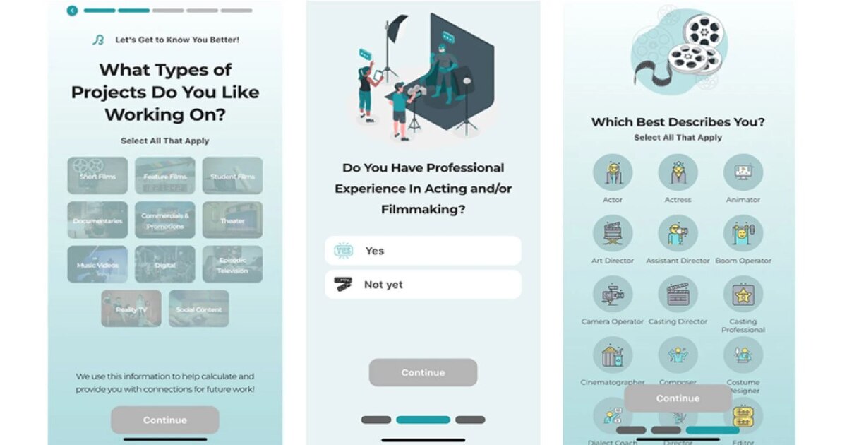 Nieuwe Tinder-achtige app BeScene voor dating in de filmindustrie gepresenteerd