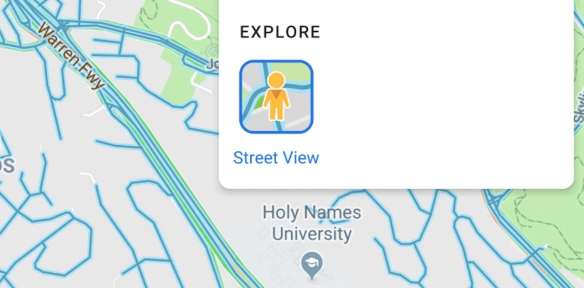 В слоях Google Maps на Android появился Street View