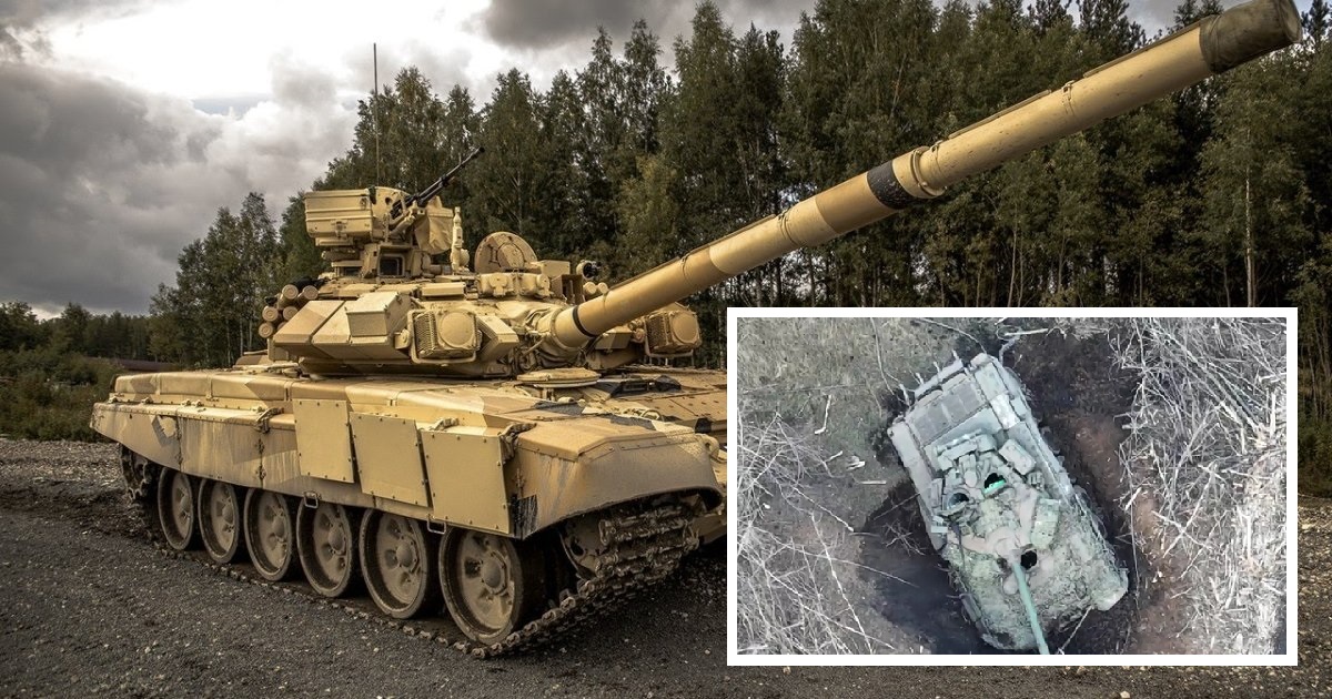 Les forces de défense ukrainiennes détruisent par drone un char d'assaut russe T-90S d'une valeur de 2,5 millions d'euros