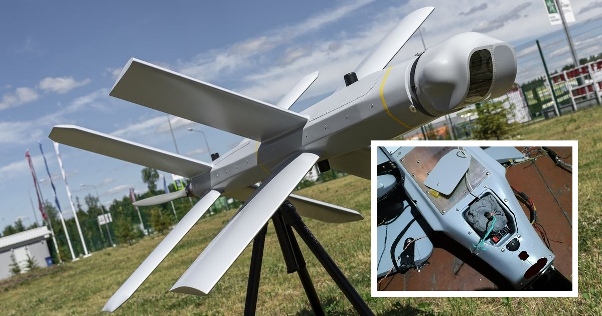 Siły zbrojne Ukrainy przechwytują rosyjskiego drona kamikadze Izdeliye-52, znanego jako Lancet