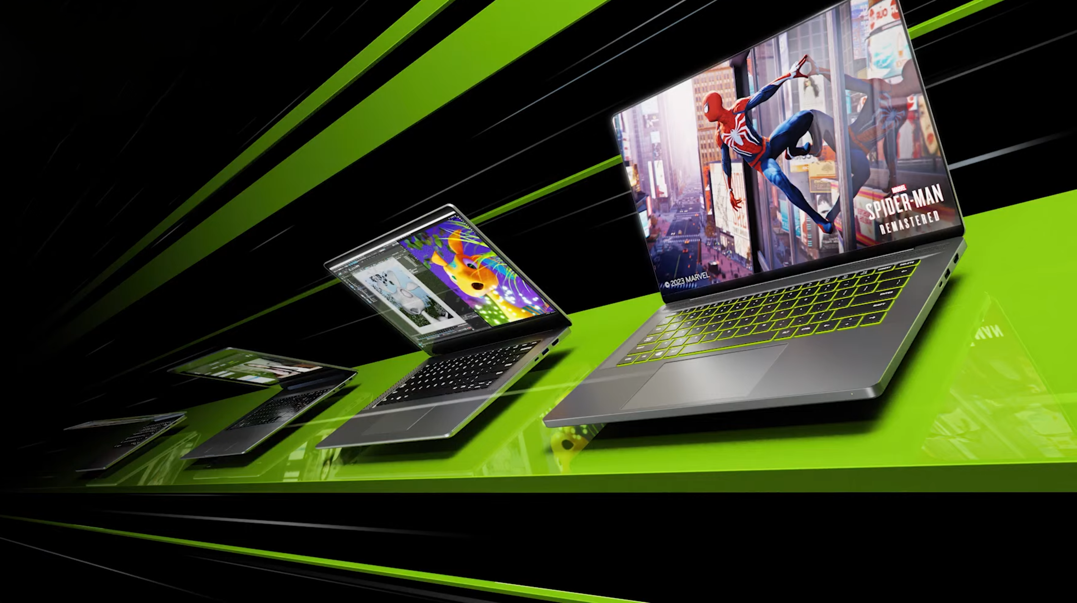 NVIDIA hat fünf mobile GeForce RTX 40 Grafikkarten der nächsten Generation vorgestellt, die auf der Ada Lovelace Architektur basieren
