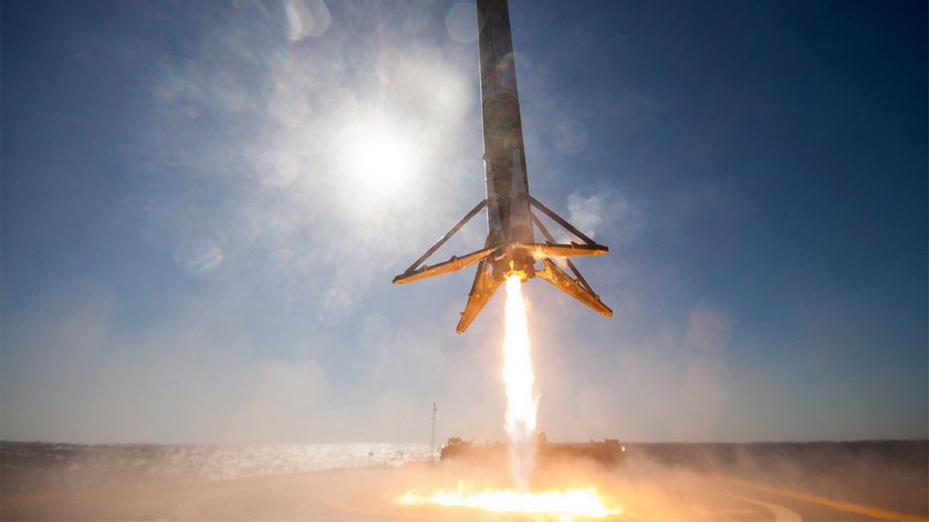 SpaceX опубликовала 360-градусное видео посадки Falcon 9 в океане