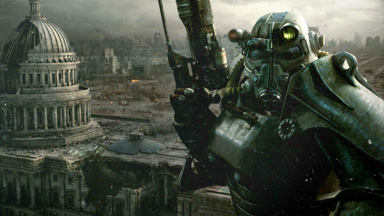 Zdjęcia i filmy z kręcenia serii Fallout z supermarketem z części trzeciej i czwartej