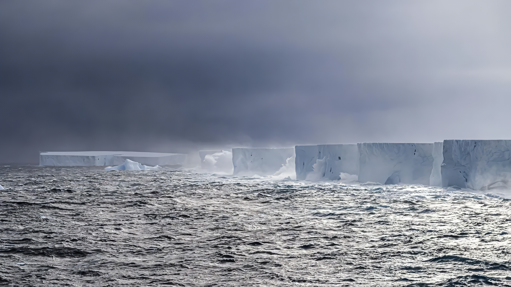 The world's largest iceberg, 4,000 kilometres square, is stuck and spinning around an ocean trap