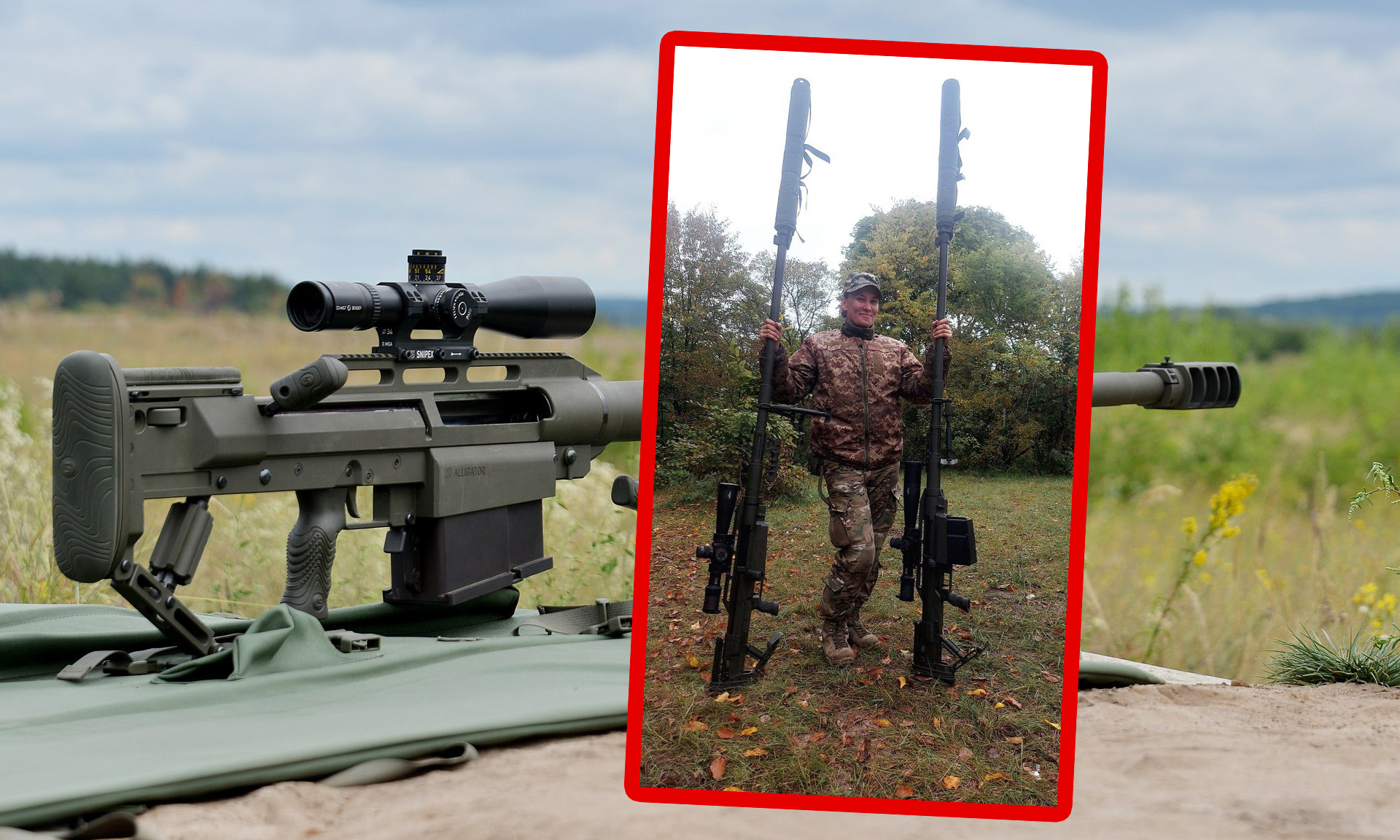 Le forze armate ucraine hanno mostrato di aver sparato a un carro armato con un fucile Snipex Alligator ucraino da una distanza di 2050 metri.