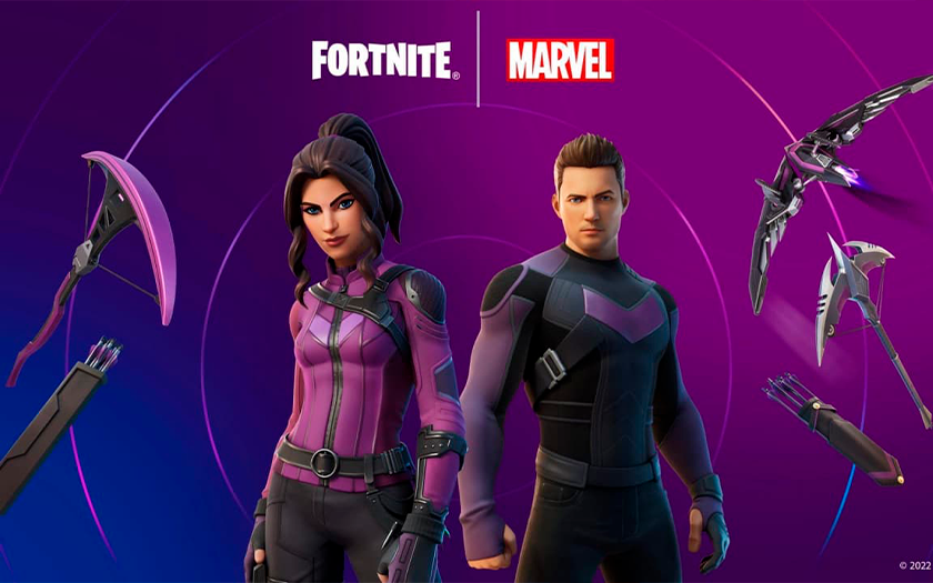 Les skins et les armes des héros de la série Marvel Hawkeye sont apparus dans Fortnite : cela n'ajoutera pas de précision, mais qui sait