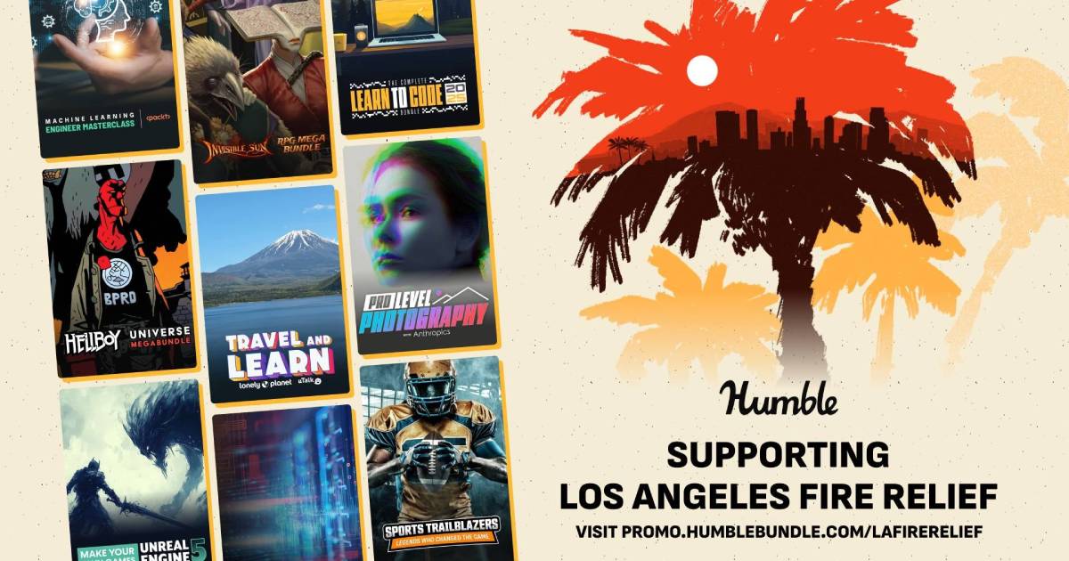 Humble Bundle запускает новые наборы для поддержки пострадавших от пожаров в Лос-Анджелесе