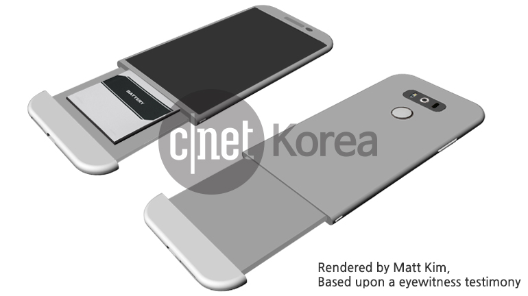 Рендеры LG G5: металл и необычная конструкция корпуса