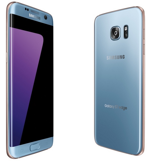 Samsung Galaxy S7 edge вышел в голубом цвете