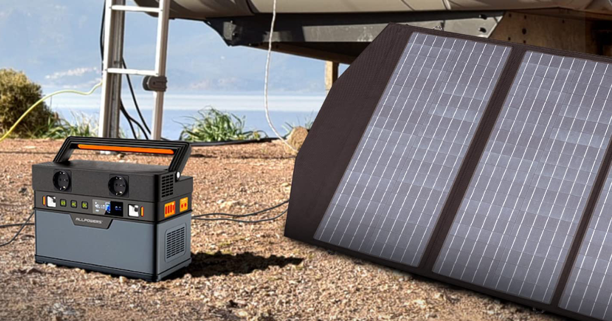Eine universelle Lösung für unterwegs: Tragbares Solarpanel und Powerstation von ALLPOWERS mit einer Spitzenleistung von 606 Wh und 700 W für nur 533 € auf Amazon erhältlich