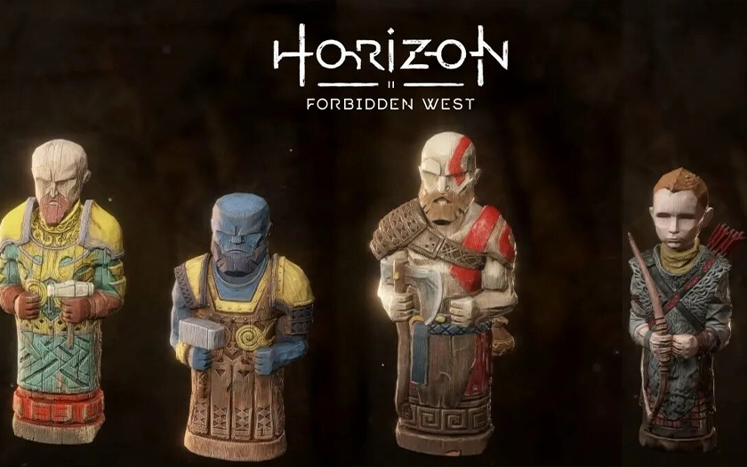 Horizon Forbidden West has easter eggs for God of War, finding them you will receive a reward