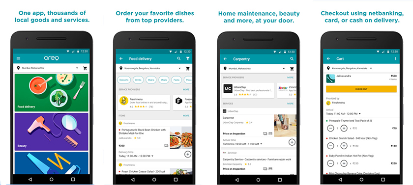 Новое приложение Google Areo может заказать как еду, так и сантехника