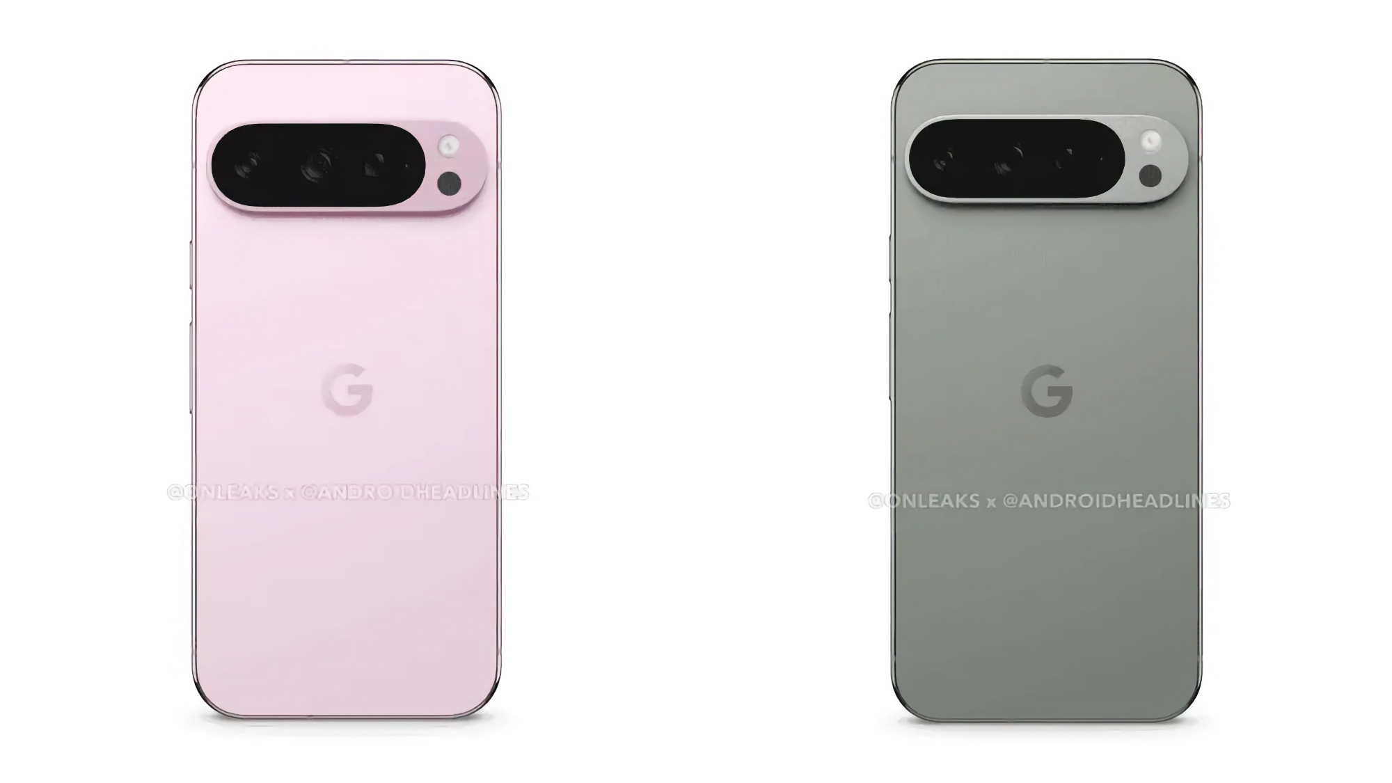So wird das Google Pixel 9 Pro in den Farben Obsidian, Porzellan, Rose und Haselnuss aussehen