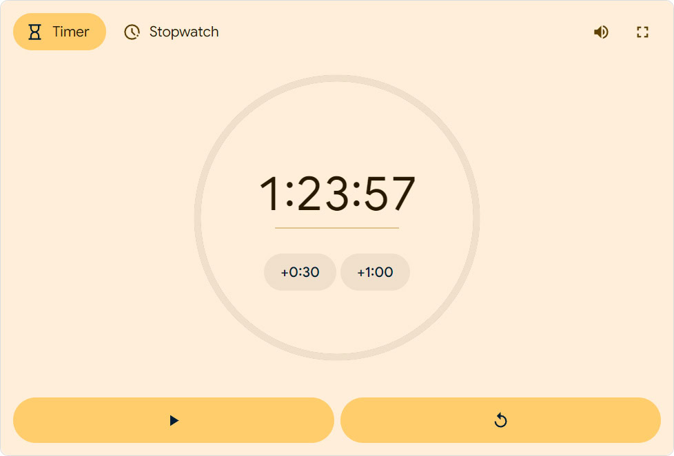 Google improves timer and stopwatch in Search with new design and features