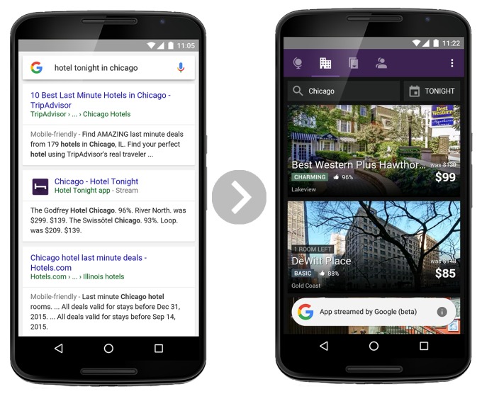 Google запустила стриминг приложений в мобильном поиске