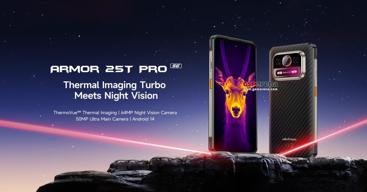 Ulefone to introduce Armor 25T Pro with thermal imager and 6500 mAh battery for €275