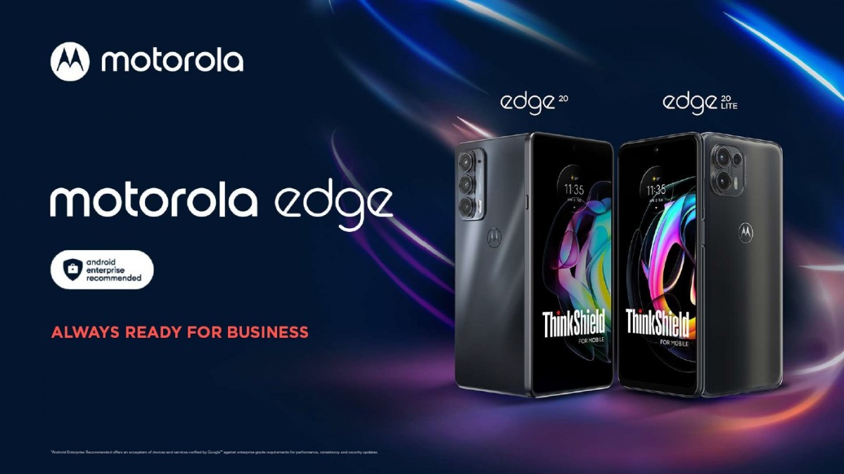 Special versions of Motorola Edge 20 and Edge 20 Lite with enhanced security announced