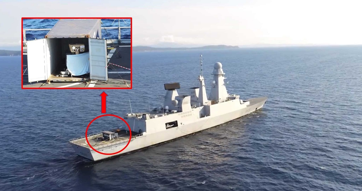 De Franse marine heeft het 2kW HELMA-P precisielaserwapensysteem getest, dat drones tot op 1 km afstand kan vernietigen.