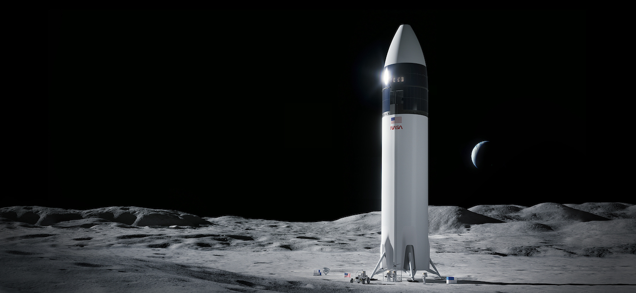 SpaceX-Mondvertrag erneut wegen Rechtsstreit mit Blue Origin pausiert