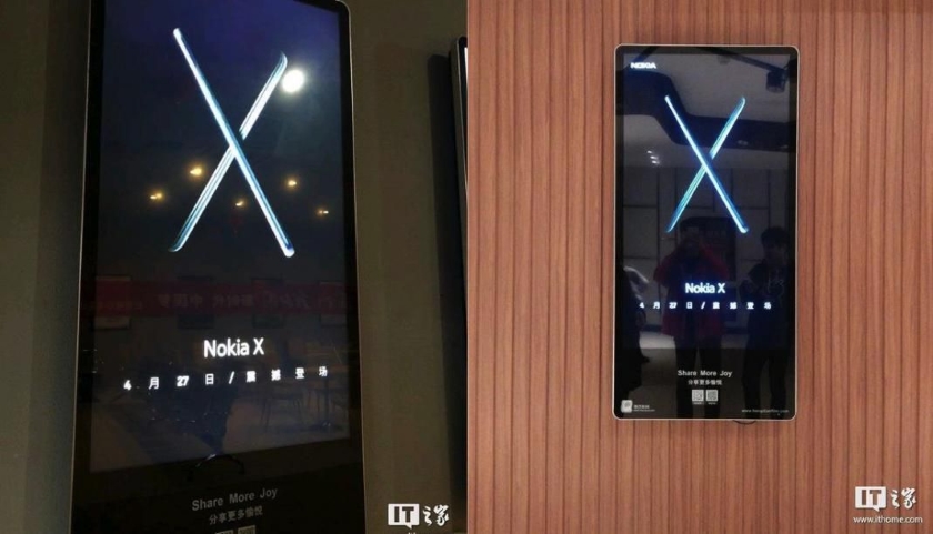 The network has a new advertising poster Nokia X