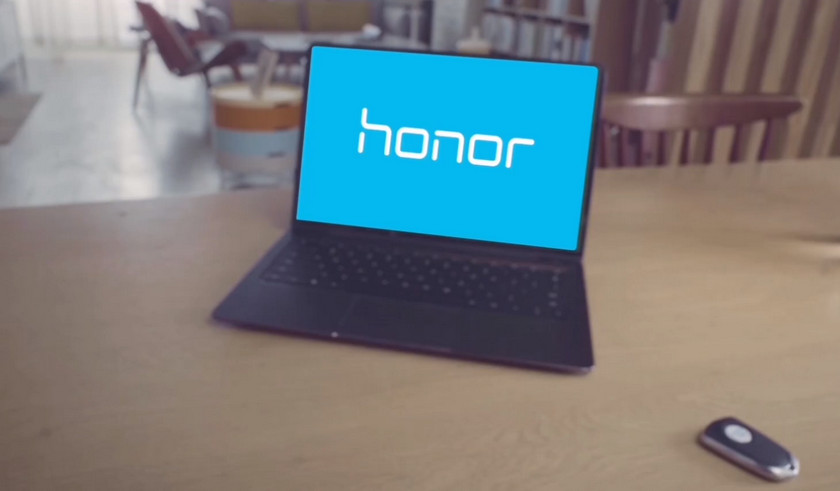 Huawei tizerit laptop Honor MagicBook. The announcement is coming soon
