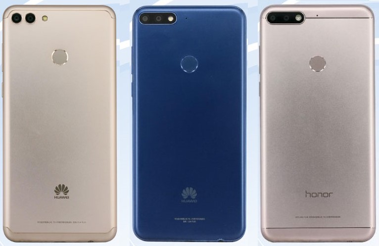 The first photo of three full-screen smartphones Huawei followed by Honor 7C Pro