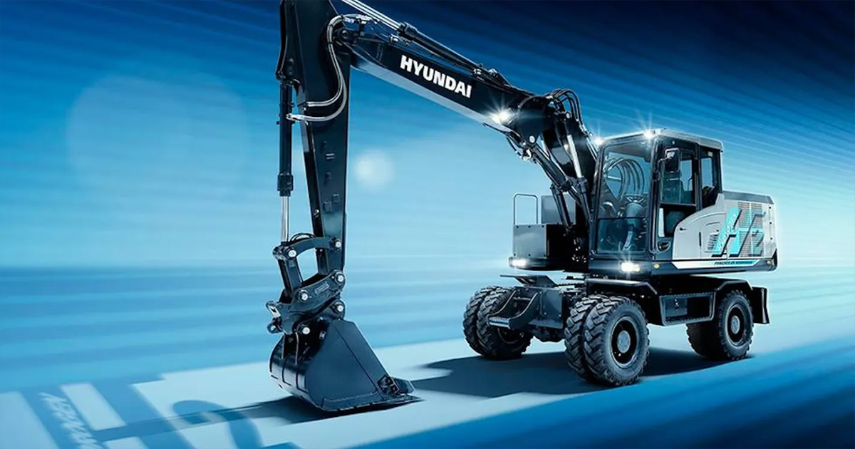 Hyundai представит рабочий прототип водородного экскаватора HW155H на "Bauma 2025"