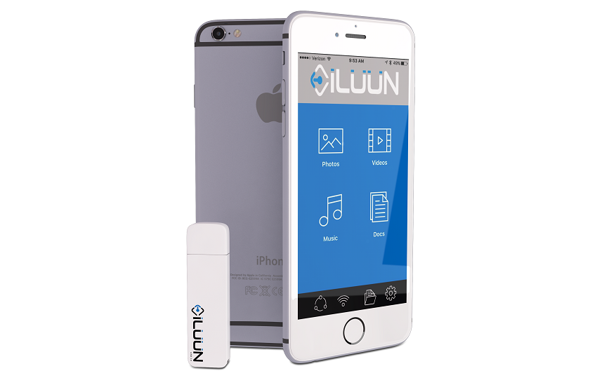 iLuun Air: первая в мире беспроводная флешка для техники Apple