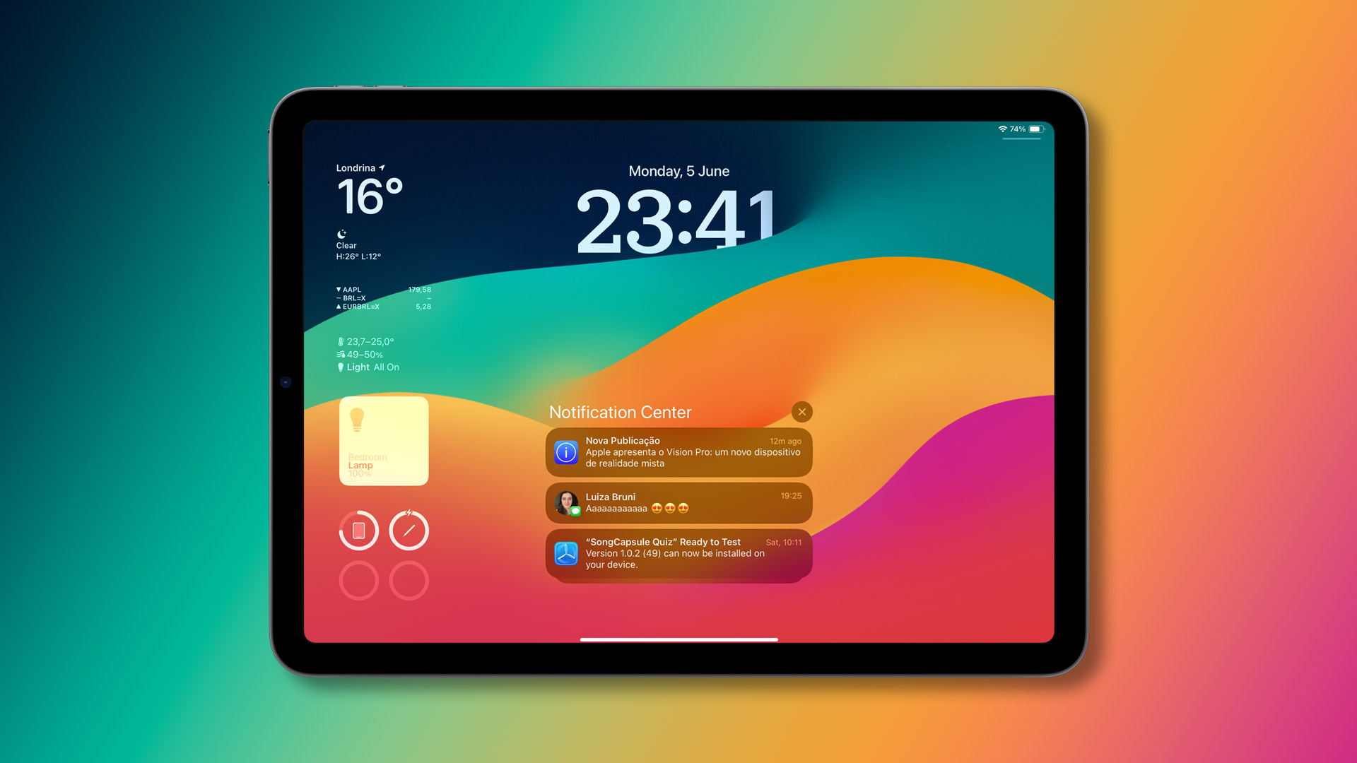 Les nouveautés de l'écran verrouillé pour iPadOS 17 et iOS 17