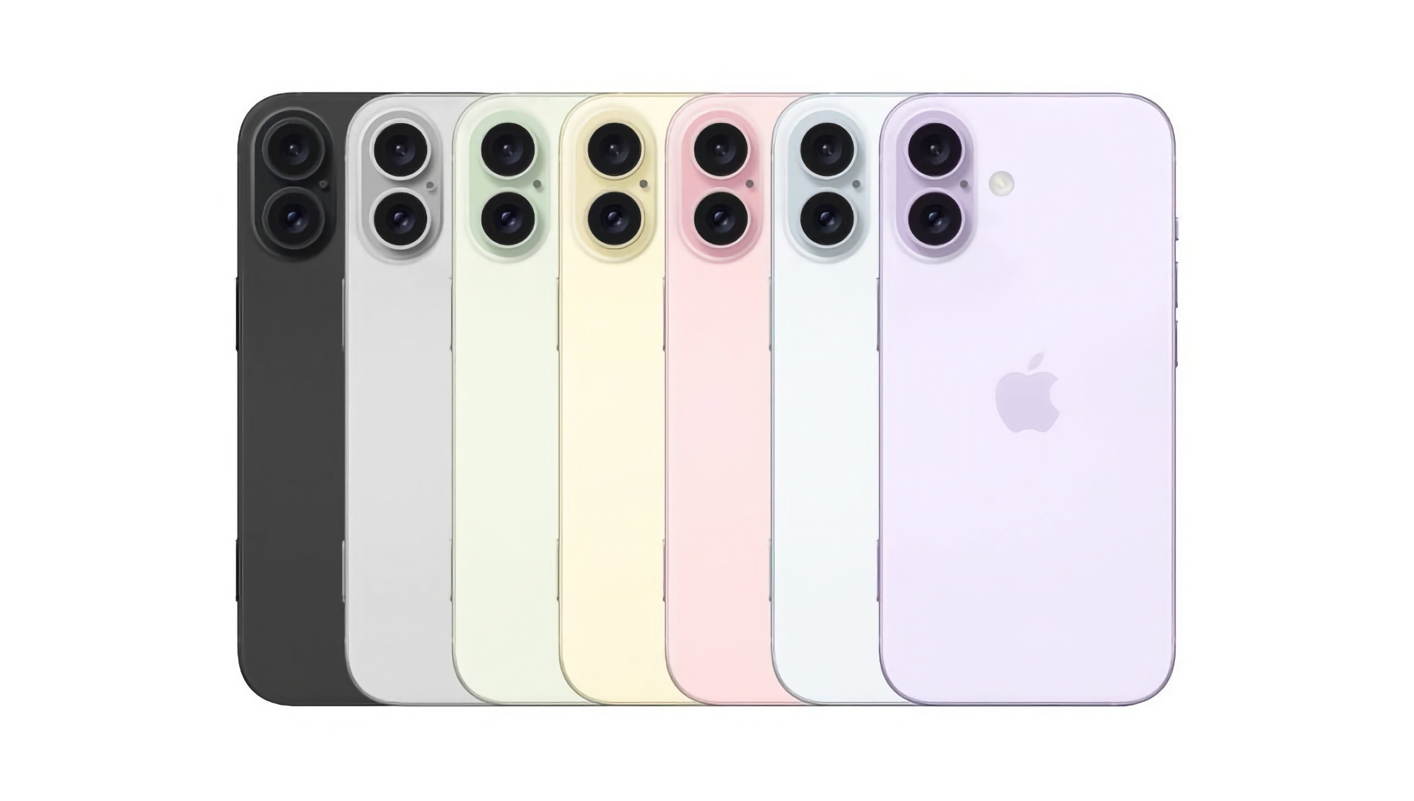 Інсайдер: iPhone 16 Plus продаватимуть у семи кольорах