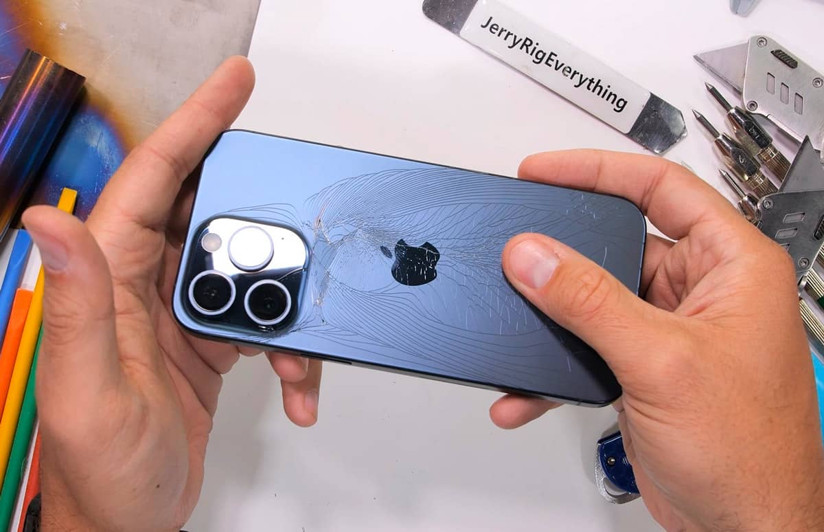 Be gentle with Apples new Titanium iPhone 15 Pro Max  Yikes! 
