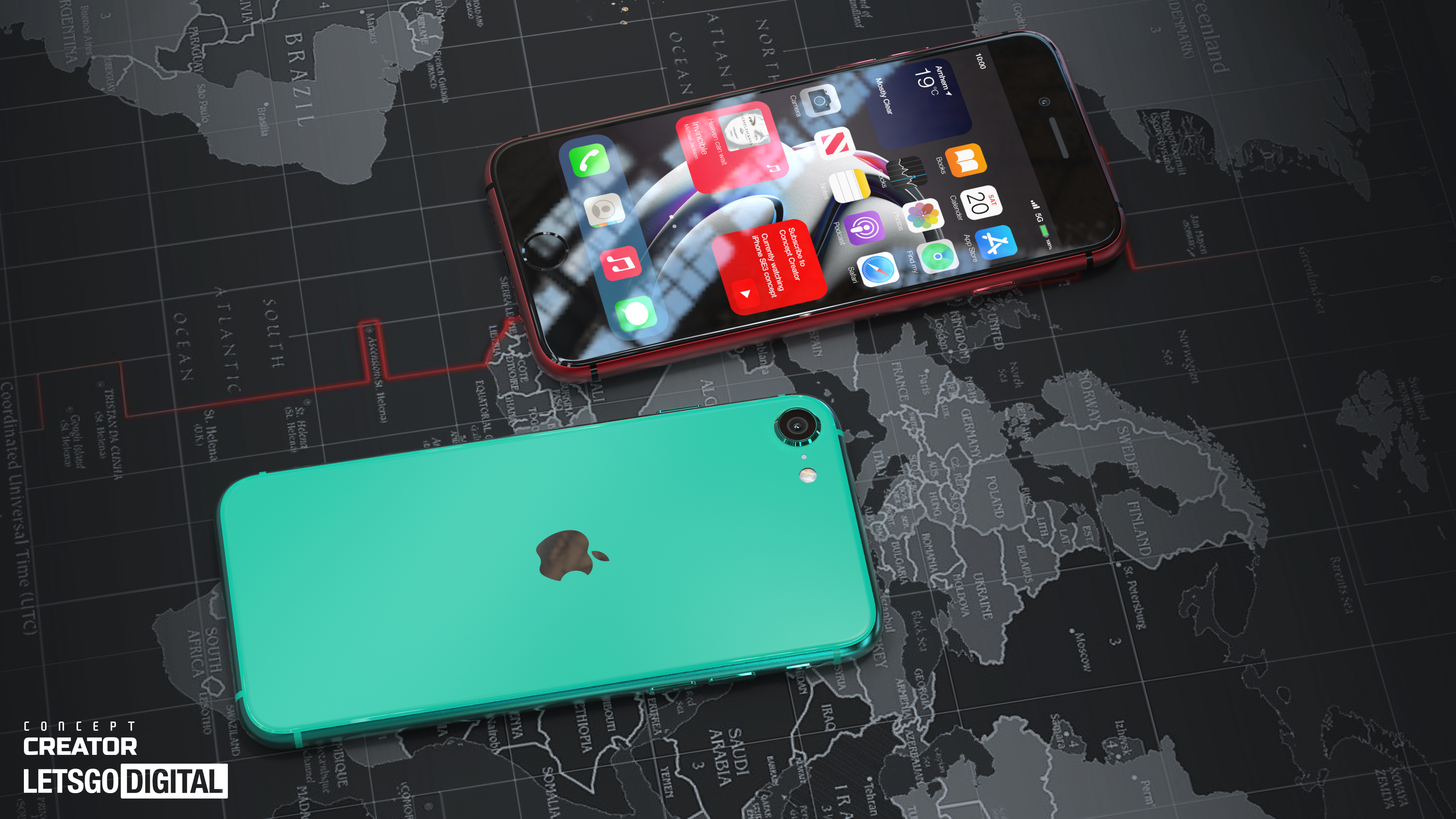El nuevo iPhone SE mostrado en las representaciones: el teléfono inteligente Apple más barato con soporte 5G