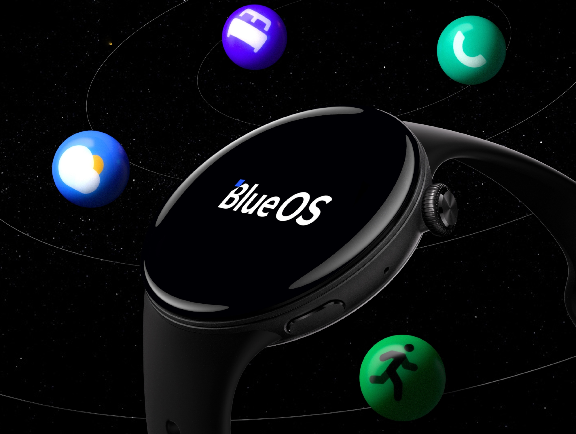 Nå er det offisielt: smartklokken iQOO Watch kjører på vivos operativsystem BlueOS.