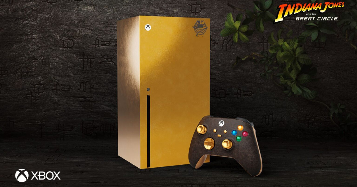 Microsoft to give away a gold Xbox Series X to those who solve the Indiana Jones puzzle