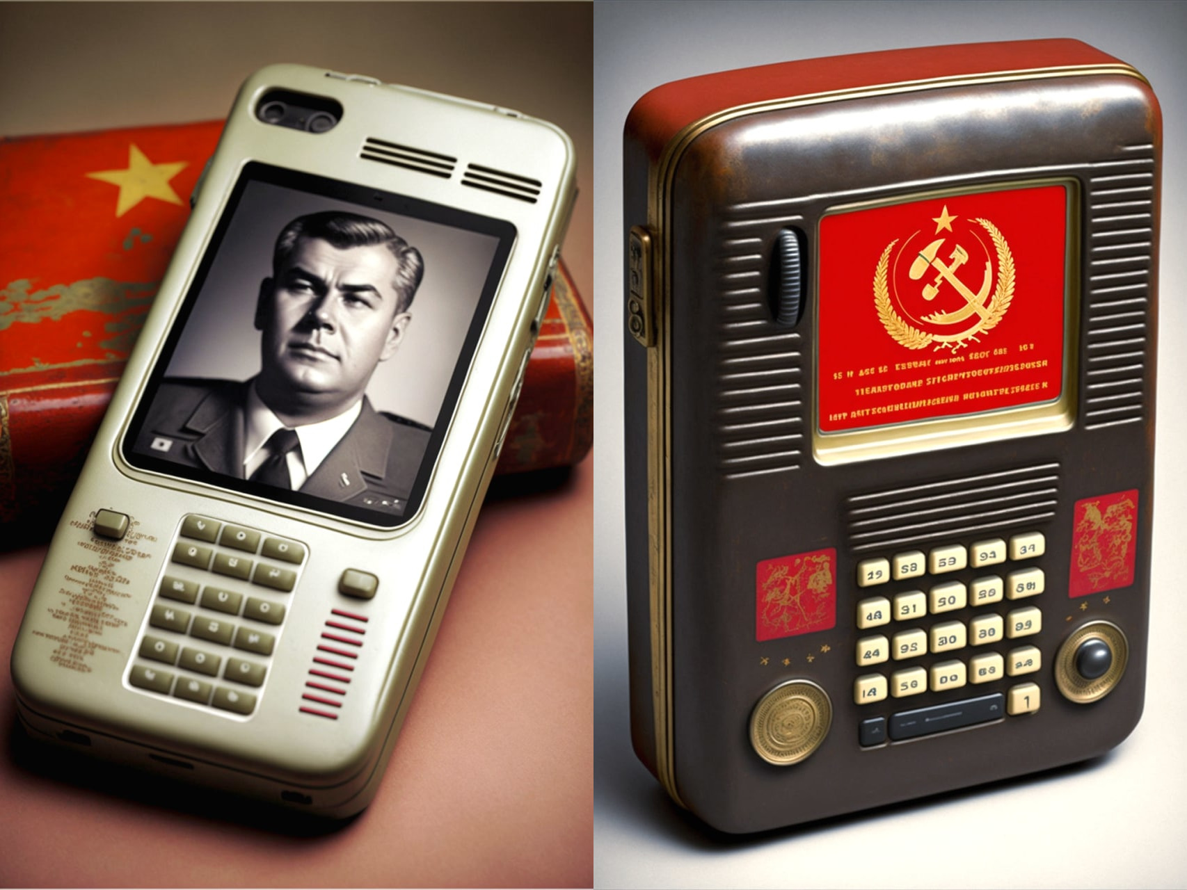 How about that, Tim Cook? A neural network showed a Soviet-made iPhone