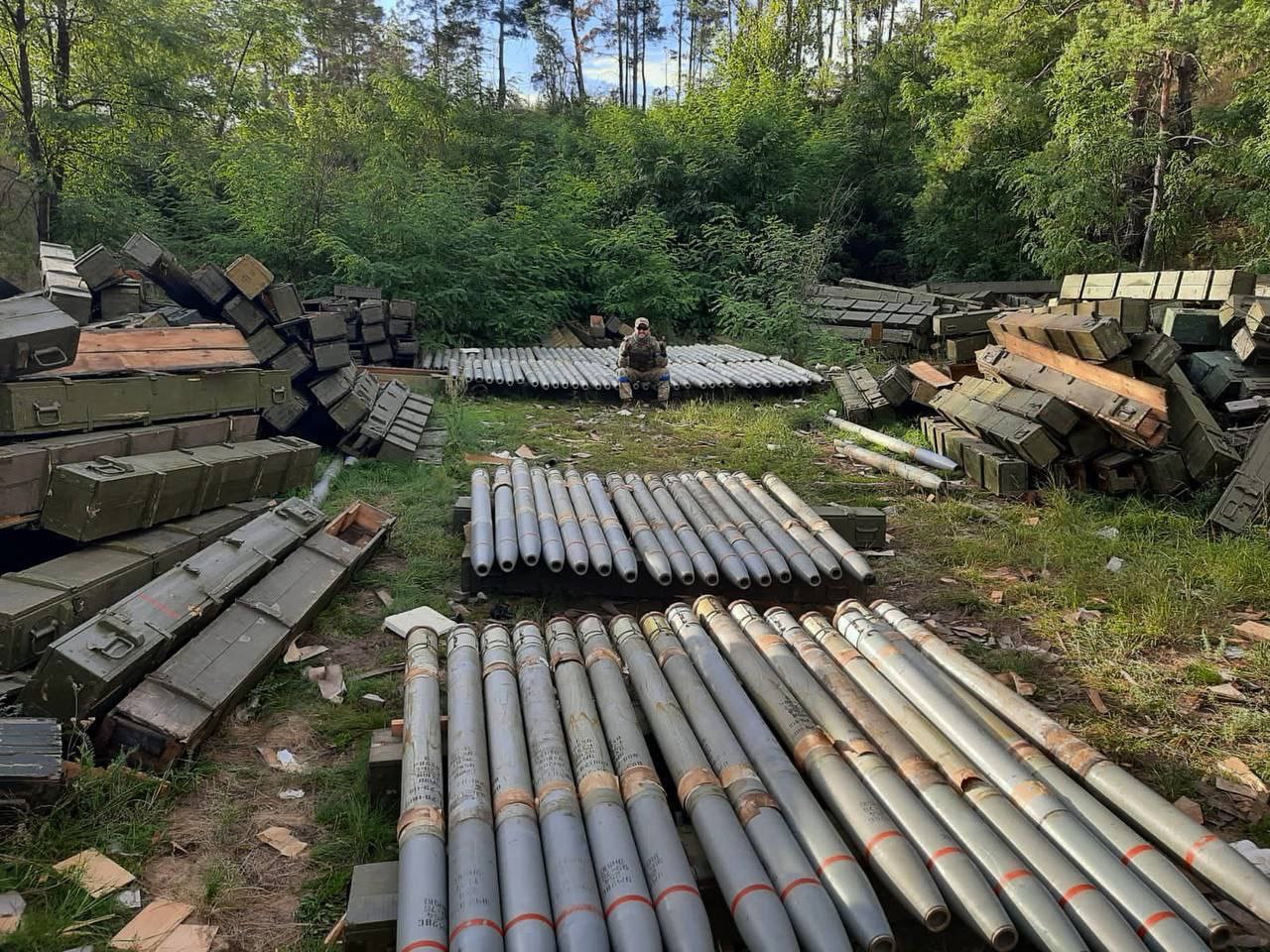 The Ukrainian Armed Forces seized a large stockpile of long-range ammunition that the occupiers had planned to use against Kharkiv (video)