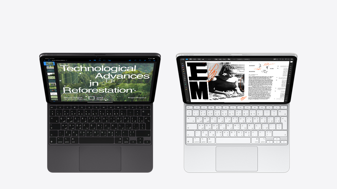Apple a dévoilé Magic Keyboard, un clavier pour l'iPad Pro M4 avec un trackpad plus grand, au prix de 299 $.