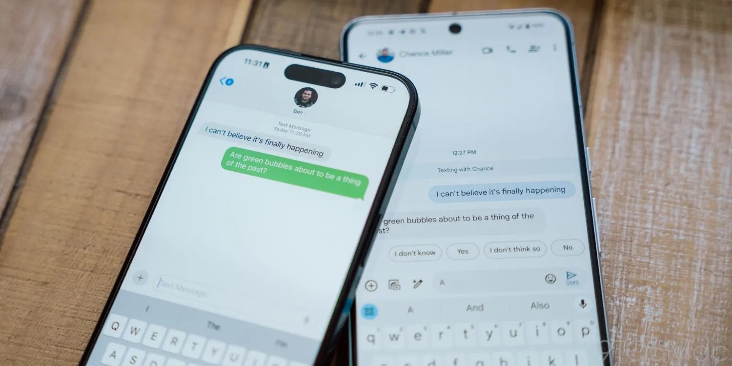 Le bolle blu e verdi si stanno finalmente unendo: Apple introduce il supporto RCS per la messaggistica tra iPhone e Android