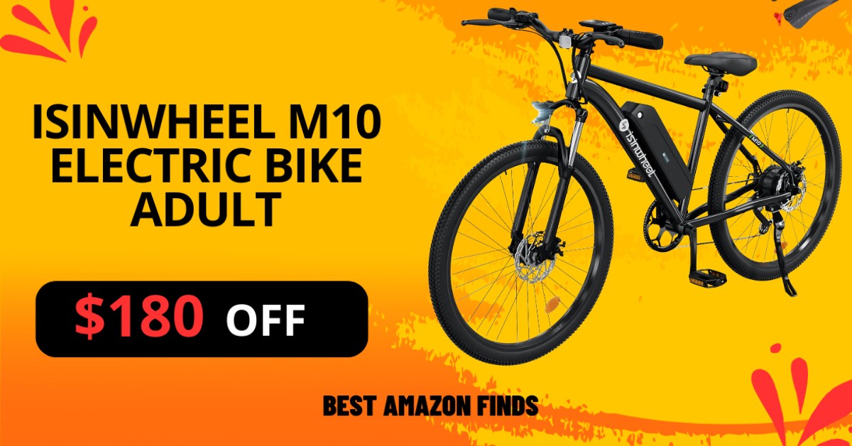 Isinwheel M10 Electric Bike Adult - Shor Time $180 Discount!